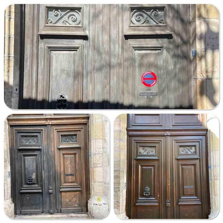 La réfection porte en lasure Dijon